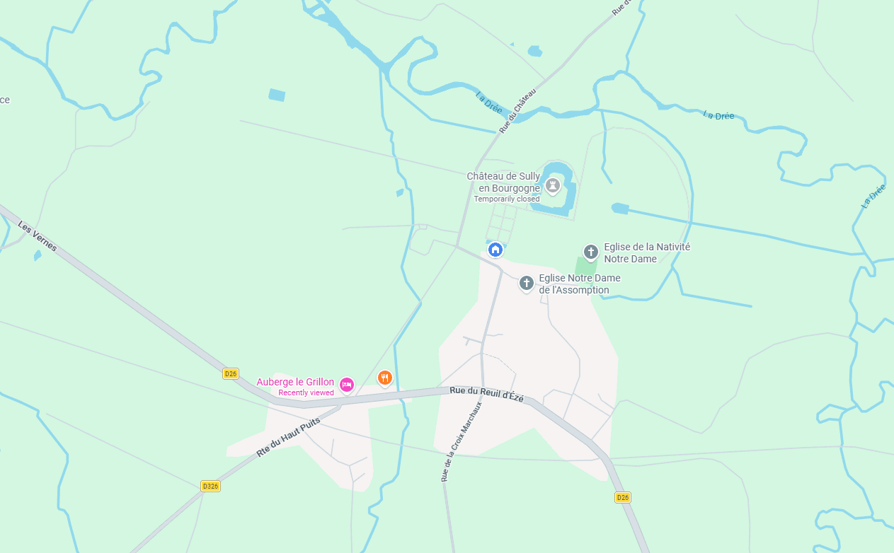 Locatie Auberge Le Grillon